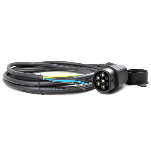 EBG — Pigtail ladekabel med type 2 plugg / støpsel — Elbilgrossisten